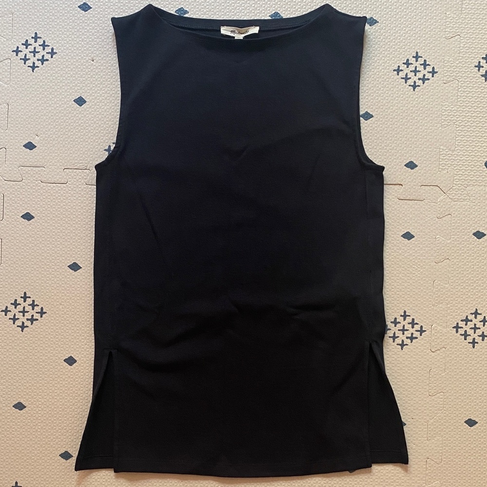 Madewell Black Sleeveless Tank Top